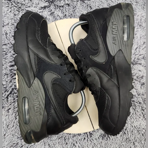 Nike AIR MAX EXCEE Black Dark Grey Athletic Sneakers Men's Size 8 - Picture 5 of 9